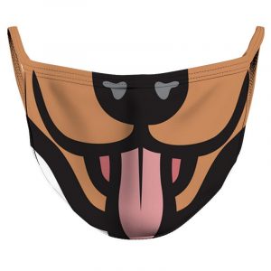 Happy Puppy Reusable Double Layer Cloth Face Mask and Covering