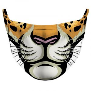 Tiger Mouth Reusable Double Layer Cloth Face Mask and Covering