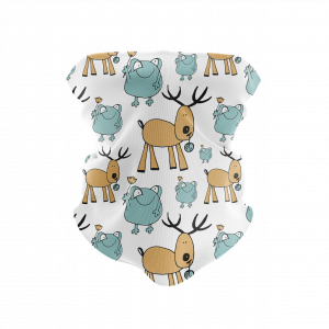 Frogs & Deer Reusable Neck Gaiter and Face Shield