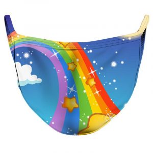 Over the Rainbow Reusable Double Layer Cloth Face Mask and Covering