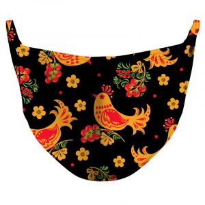 BRY Floral & Birds Reusable Double Layer Cloth Face Mask and Covering