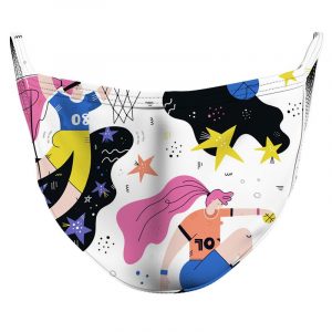 Basketball Love Reusable Double Layer Cloth Face Mask and Covering