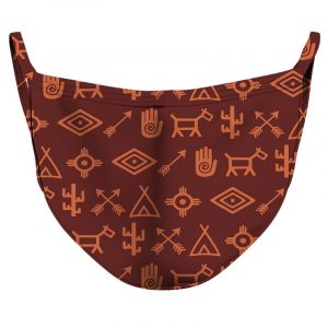 Brick Symbols Reusable Double Layer Cloth Face Mask and Covering