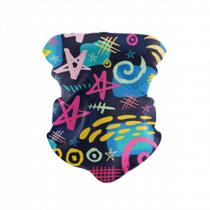 Stars and Swirls Reusable Neck Gaiter and Face Shield