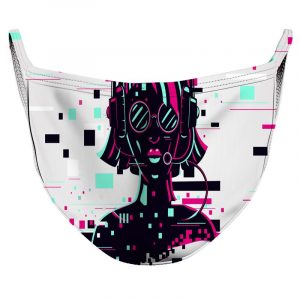 Cyber Punk Reusable Double Layer Cloth Face Mask and Covering