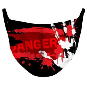 Danger! Reusable Double Layer Cloth Face Mask and Covering