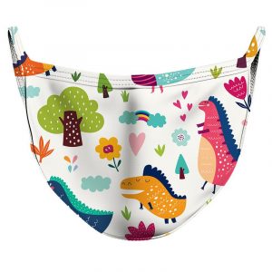 Dino Park Reusable Double Layer Cloth Face Mask and Covering