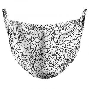Doodle Rythm Reusable Double Layer Cloth Face Mask and Covering