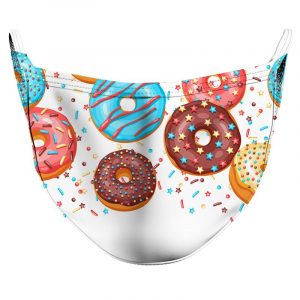 Doughnuts with Sprinkles Reusable Double Layer Cloth Face Mask and Covering