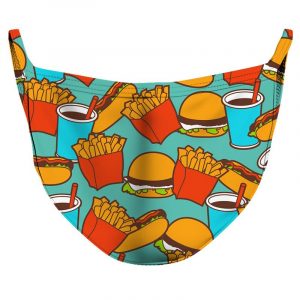 Fastfood Love Reusable Double Layer Cloth Face Mask and Covering