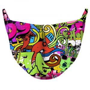 Graffiti 2 Reusable Double Layer Cloth Face Mask and Covering