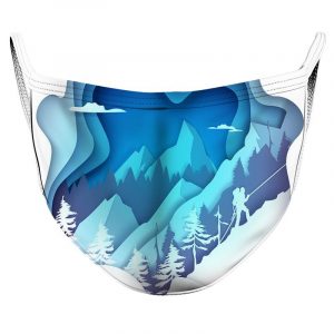 Ice Cold Night Reusable Double Layer Cloth Face Mask and Covering