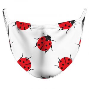 Lady Bug Fiesta Reusable Double Layer Cloth Face Mask and Covering