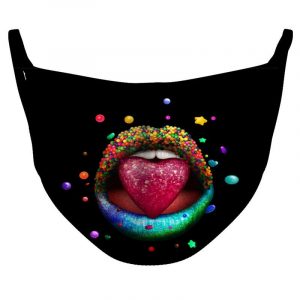 Candy Lips Reusable Double Layer Cloth Face Mask and Covering