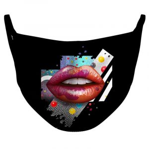 Dancing Lips Reusable Double Layer Cloth Face Mask and Covering