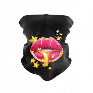 Star Lips Reusable Neck Gaiter and Face Shield
