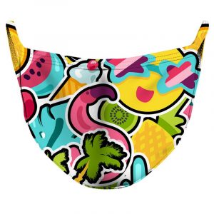 Let's go to the Beach Reusable Double Layer Cloth Face Mask and Covering
