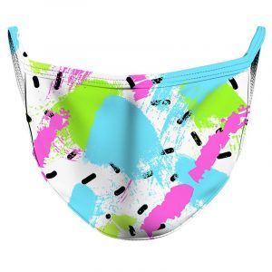 Neon Splash Reusable Double Layer Cloth Face Mask and Covering