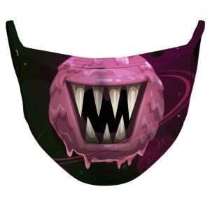 Outer Space Monster Reusable Double Layer Cloth Face Mask and Covering