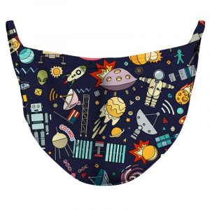 Outer Space Party Reusable Double Layer Cloth Face Mask and Covering
