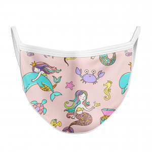 Pink Under the Sea Reusable Double Layer Cloth Face Mask and Covering