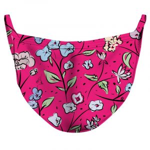 Pink Garden Reusable Double Layer Cloth Face Mask and Covering