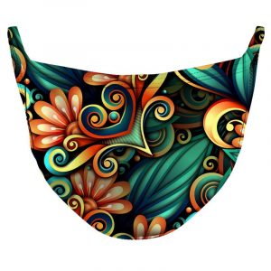 Quetzal Flowers Reusable Double Layer Cloth Face Mask and Covering