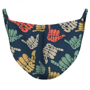 Surf Surf! Reusable Double Layer Cloth Face Mask and Covering