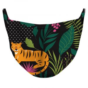 Tiger and Nature Reusable Double Layer Cloth Face Mask and Covering