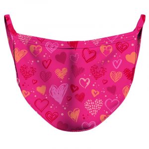 Valentines's Love Reusable Double Layer Cloth Face Mask and Covering
