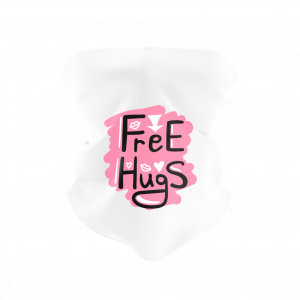 Free Hugs Reusable Neck Gaiter and Face Shield