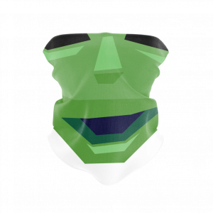 Green Smile Reusable Neck Gaiter and Face Shield