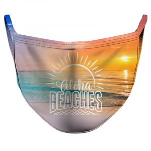 Aloha Beaches Reusable Double Layer Cloth Face Mask and Covering