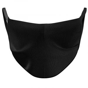 Black Reusable 3-Pack Double Layer Cloth Face Mask and Covering