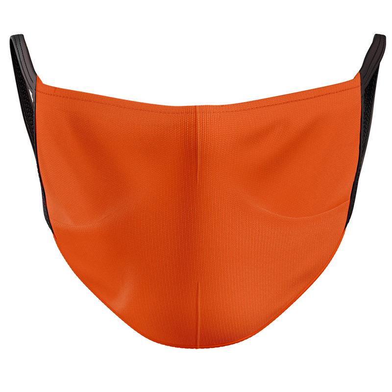 Orange 3-Pack Reusable Double Layer Cloth Face Mask and Covering